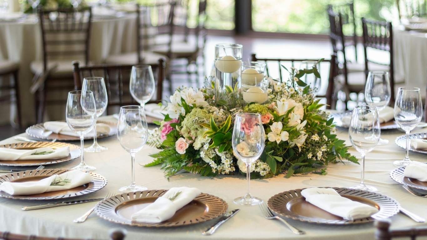 Business meeting setup